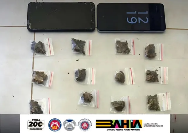 Polícia Apreende Drogas e Motocicleta Irregular Durante Operação no Bairro Santa Luzia