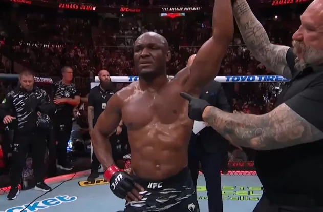 Ex-campeão meio-médio Kamaru Usman volta à velha forma, domina Buckley e vence no UFC Atlanta, nesse sábado, 14