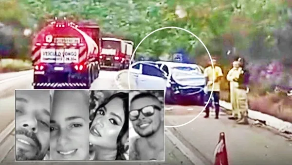 Quatro jovens morrem em grave acidente na BR-242, em Seabra, após retornarem de festa junina