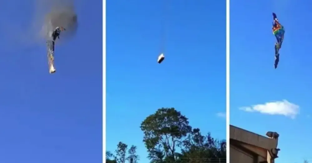 Tragédia no céu de Santa Catarina - balão pega fogo e cai em Praia Grande deixando várias pessoas mortas