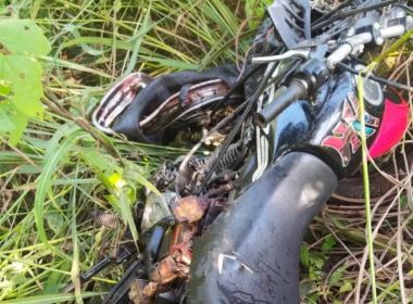 Acidente entre moto e caminhão em Correntina deixa o saldo negativo de dois mortos