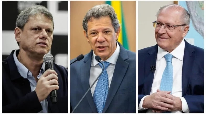 AtlasIntel: Alckmin e Haddad lideram intenção de voto para governo paulista sem Tarcísio