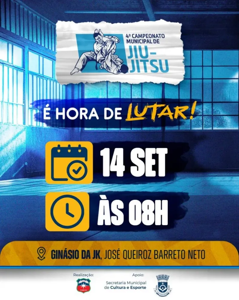 Esporte movimenta Luís Eduardo Magalhães com o 4º Campeonato Municipal de Jiu-Jitsu neste domingo