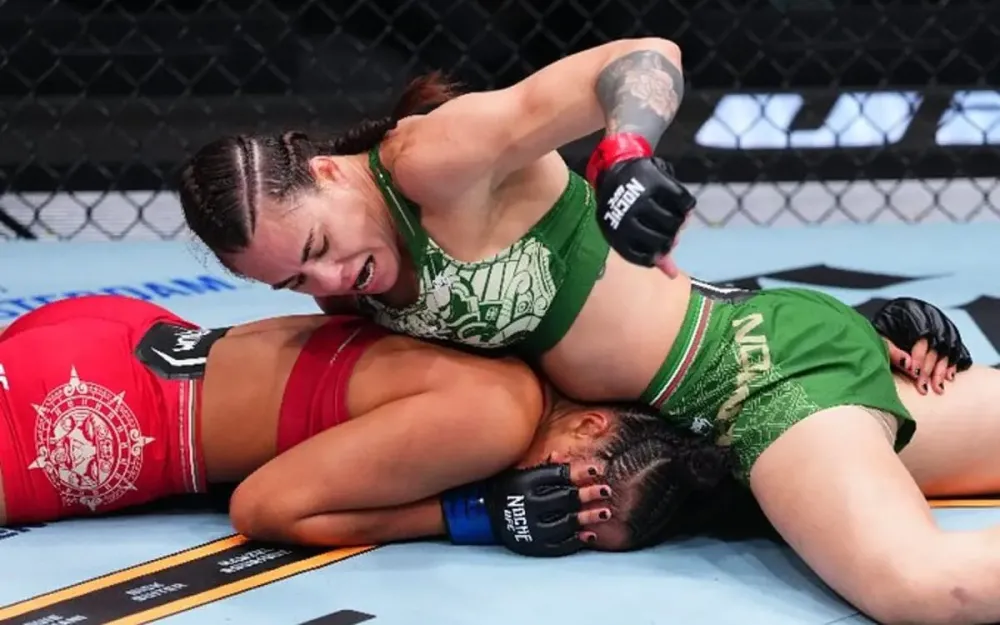 Alice Pereira estreia no UFC, faz história como a mais jovem brasileira no octógono, mas é derrotada por Montserrat Rendon