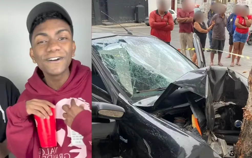 Influenciador ocnhecido como “Valioso” morre aos 20 anos de idade após bater o carro em uma árvore na Bahia