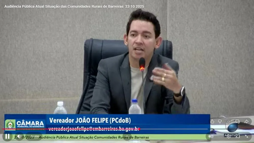Audiência sobre comunidades rurais tem esvaziamento na Câmara de Barreiras e gera críticas