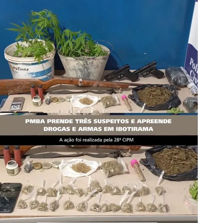 Operação policial desmonta ponto de tráfico no Vale do Amanhecer, em Ibotirama