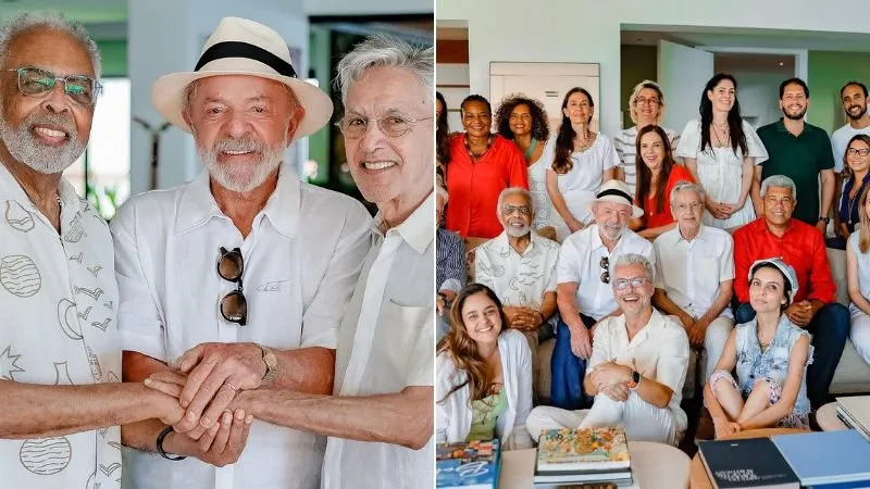 Lula almoça com Gilberto Gil e reúne lideranças políticas e culturais em Salvador