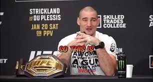 Sean Strickland tem microfone desligado após acusações em coletiva do UFC Houston