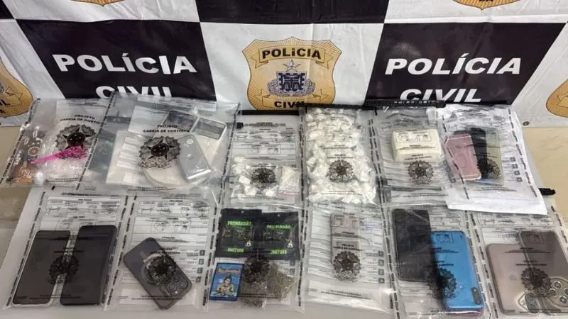 Três homens são presos por tráfico de drogas durante operação policial em Conceição da Feira