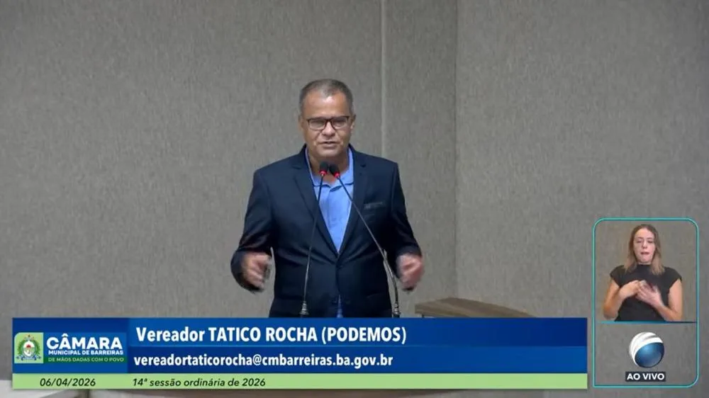 Vereador Tatico Rocha afirma que a gestão do prefeito Otoniel Teixeira está “engessada” por causa dos vários empréstimos herdados da administração passada