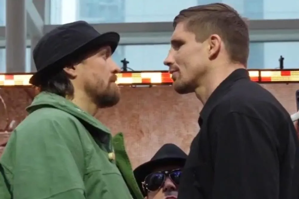 Usyk e Verhoeven protagonizam uma encarada tensa antes de superluta no Egito