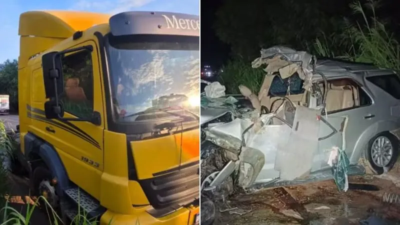 Três pessoas morrem em colisão frontal entre caminhão e SUV na BR-101, no sul da Bahia