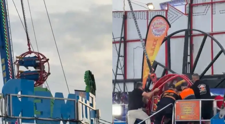 Acidente em parque de diversões deixa crianças feridas na Feira de Sevilha