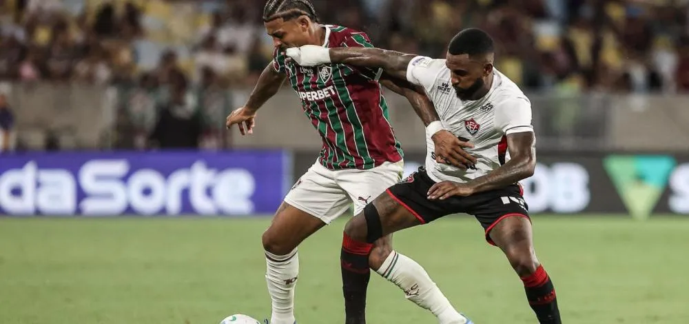 Time do Vitória reage no segundo tempo, mas cede o empate ao Fluminense no fim no Maracanã