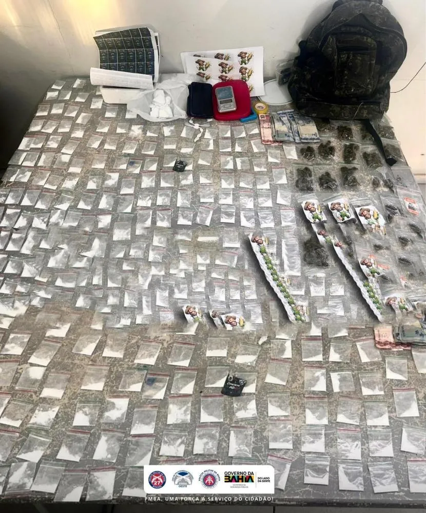 Homem é preso por tráfico de drogas em Luís Eduardo Magalhães