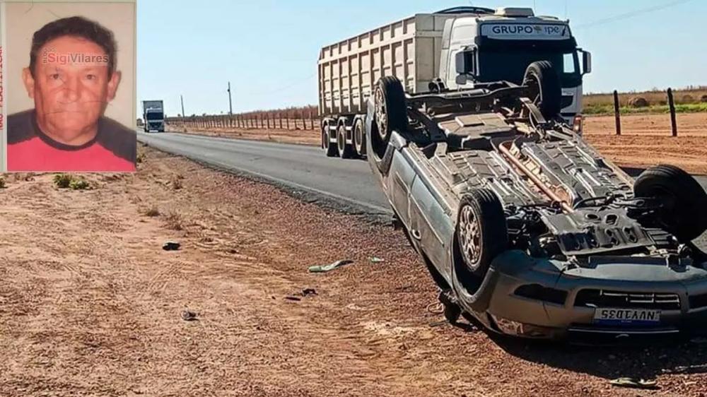 Colisão frontal deixa uma pessoa morta na BA 451 em Santa Rita de Cássia